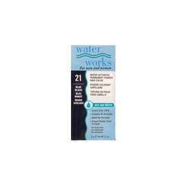 Water Works Permanent Powder Hair Color - #21 Blue Black .2 oz. (Pack of 2)