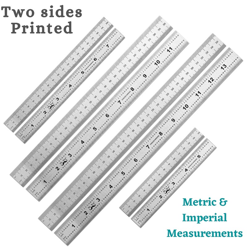 Mr. Pen- Machinist Ruler, 4 Pack, (6, 8, 12, 14