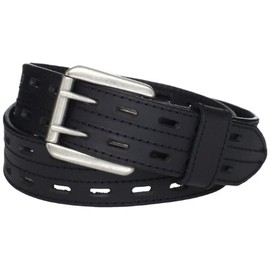 Danbury Work Wear Men's Double Prong Belt, Black, 32