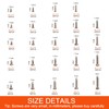 1100Pcs Nickel-Plated M1.2,M1.4,M1.5,M2 Round Pan Head Tapping Screws Laptop Notebook