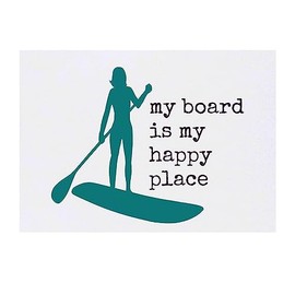 'Paddle Boarding Silhouette ' Temporary Tattoo - Water Resistant, Skin-Safe, Non-Toxic Transfer (TO00061057)