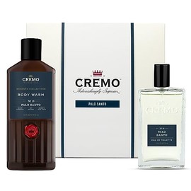 CREMO PALO SANTO Geschenk Set für Männer - Eau de toilette 100ml + Gel Douche 473ml - holziger Duft