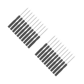 Operitacx 2 Sätze Schraubenzieher Set Nähmaschinen-schraubendreher Taschen-schraubendreher Wohnung Schlitzschraubendreher Werkzeugkasten Chrom-vanadium-legierter Stahl Schwarz 50 Stück * 2