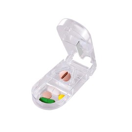 Pill Cutter, Pill Tablet Cutter with Blade Tablet Breaker for Small Pills or Large Pills, Portable Cutting & Storage in One Pill Splitter