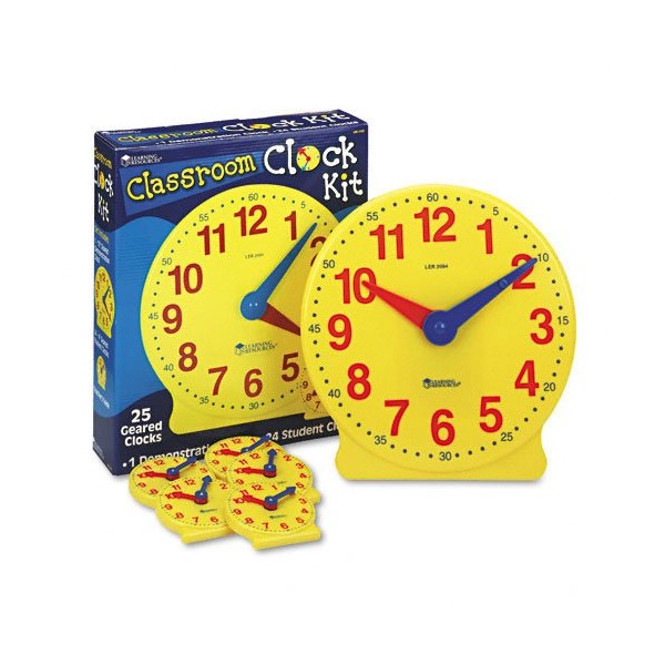 Classroom Clock Kit, Learning Clock, for Grades Pre-K-4