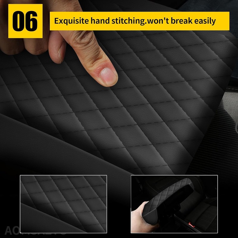 AOMSAZTO Height armrest for Hyundai Palisade 2020 2021 2022 Black