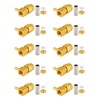 Vecys 10 PCS SMA Connectors SMA Male Right Angle Crimp