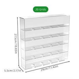 aleawol 20 Golf Ball Display Case, Wall Mounted Acrylic Golf Ball Display Rack Clear Golf Ball Display Cabinet Golf Ball Display Stand for Golf Balls and Table Tennis for Golf Enthusiast Collectibles