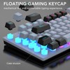Gaming Keyboard USB 87 Keys RGB Backlit Floating Keycaps Contrast