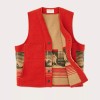 Filson Jacquard Wool Vest 20263414 MADE IN USA Red Khaki