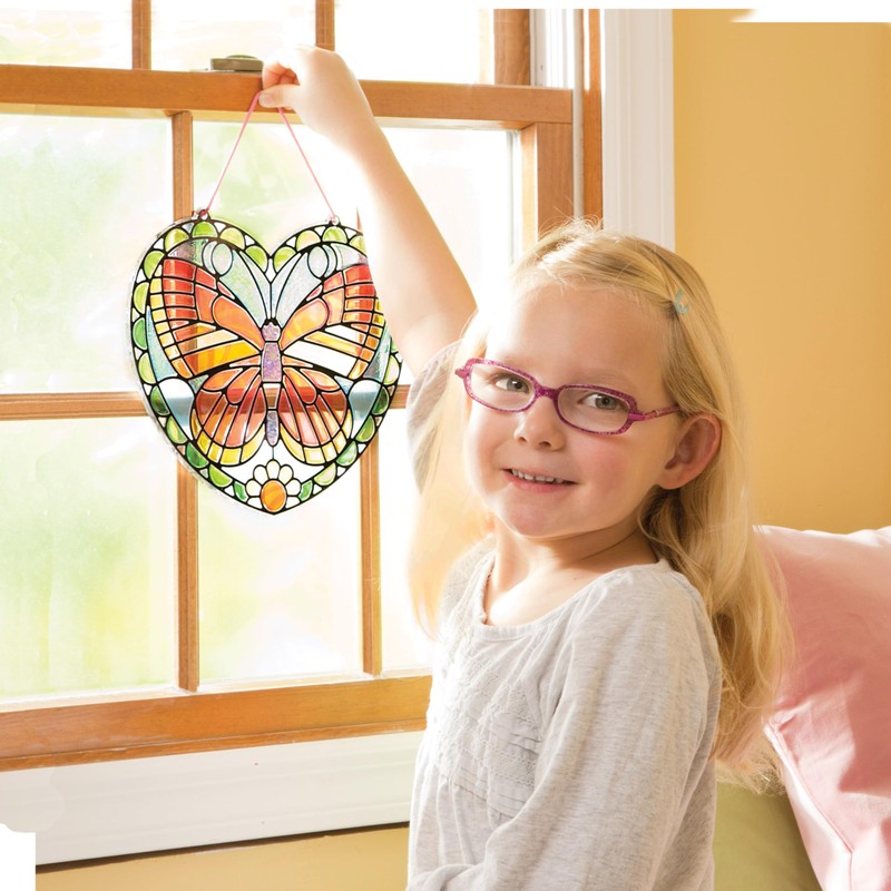 Melissa & Doug Stained Glass Made Easy Activity Kit: Butterfly