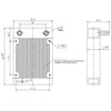 Clyxgs Water Cooling Radiator, 8 Pipe Aluminum Heat Exchanger Radiator