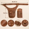 Adjustable Waist Tool Bag – PU Leather Work Belt Pouch