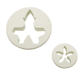 Foliage and Calyx Leaf Fondant Cutter Set - 2 Pieces - Sugarcraft Tools (25 Pk)