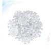 Vaguelly Snowflake Wall Sticker Decals 200pcs Fluorescent Snowflake Decals Easy