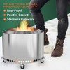 Hickory Summit Rolling Solo Stove Bonfire Stand – 21" Fire