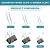 Binder Clips Paper Clips, 360 Pcs Binders & Paperclips Assorted
