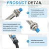 sourcing map 2Pcs Inductive Proximity Sensor,NPN NO M12 DC 6-36V