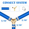 Tnuocke 2pcs Metaland Brass 5/16" Hose Barb 3 Way Union