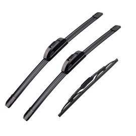 HRSNO 22"+22" Windshield Wipers With 16" Rear Wiper Blade Sets Automotive Replacement for Land Rover LR4 2010-2016,Easy For Installation (Pack of 3)