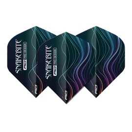 RED DRAGON Professional Player Peter Wright Snakebite Hardcore No.1 Premium Standard Extra Thick - 100 Micron - Dart Flights 3 Sets Per Pack (9 Dart Flights Total)