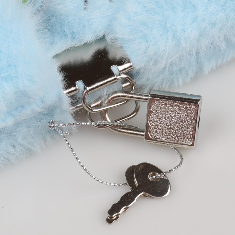 sarcia.eu Katze blau, Plüsch Notizbuch Tagebuch mit Vorhängeschloss A5 liniert