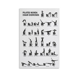 FOLIUMK PILATES WUNDA CHAIR Poster Pilates Pose Workout12x18inch(30x45cm)