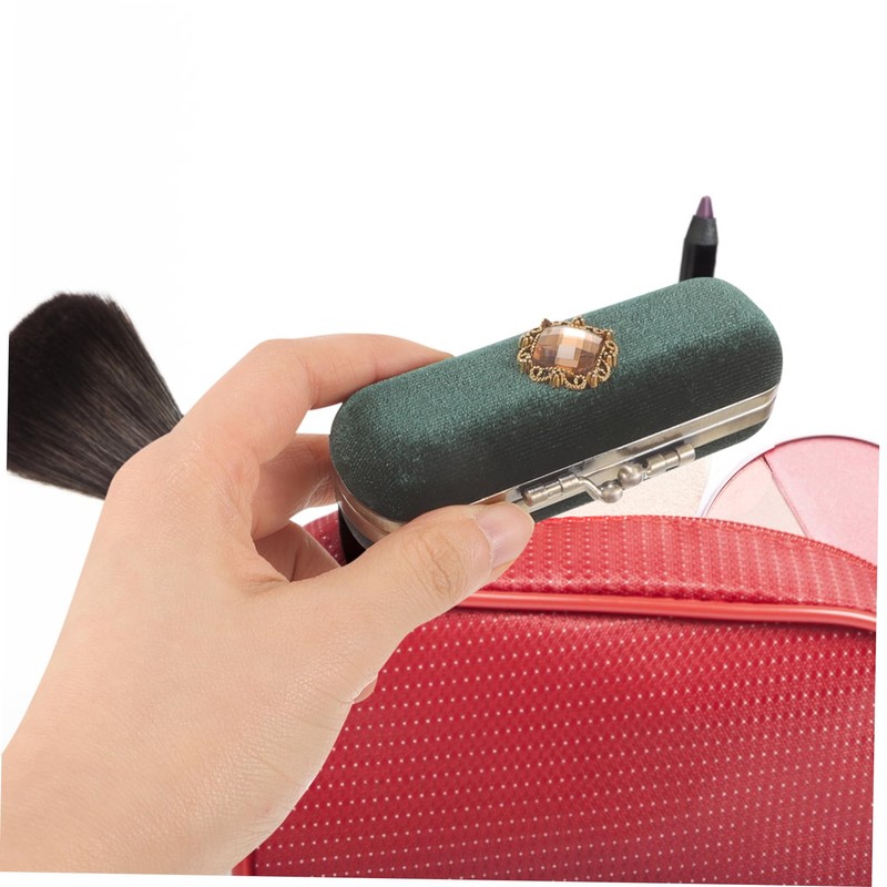 Baluue Portable Lipstick Case for Women Compact Lip Gloss Holder