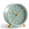 Jisile Modern Quartz Alarm Clock with Gold Stand Sage Green