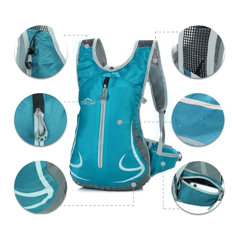 ONTYZZ Running Backpack Small Cycling Rucksack 14L Lightweight Backpacks Waterproof