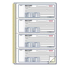 Rediform Money Receipt Book, 7 x 2 3/4, Carbonless Duplicate, Twin Wire