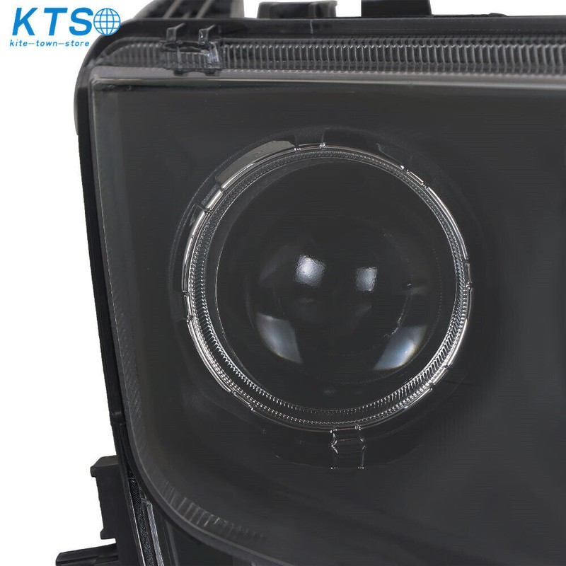 SEBLAFF Fit For 2010-2012 Ford Fusion Black Halogen Headlights Headlamps