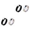 COHEALI 2sets Yin Ring Set Couples Ring for Him and