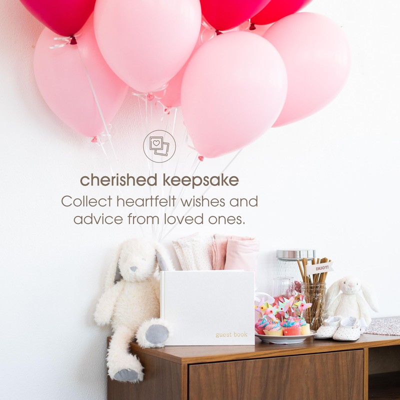 Pearhead Baby Shower Guest Book, Classic Gender Neutral Guest Book