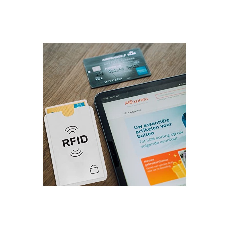 Protector de tarjeta de crédito, 24 Rfid Tarjeta Crédito Bloque