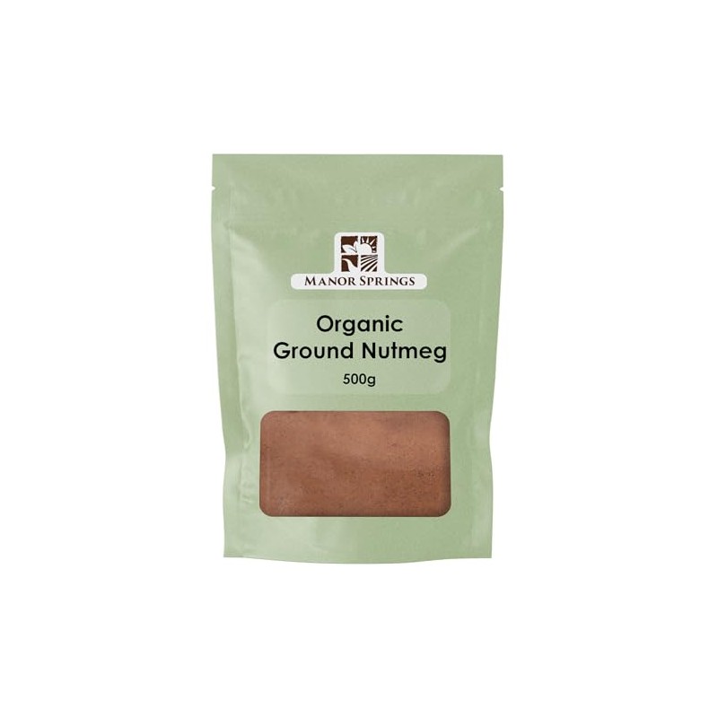 Organic Ground Nutmeg 500g by Manor Springs Organic