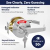 Keyed Commercial Privacy Indicator Door Lock, Heavy Duty Vacant Occupied