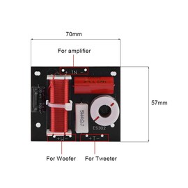 Socobeta 2Pcs Frequency Divider 2 Way 2 Unit Hi-Fi Audio Crossover Filter Speaker Frequency Distributor DIY Module
