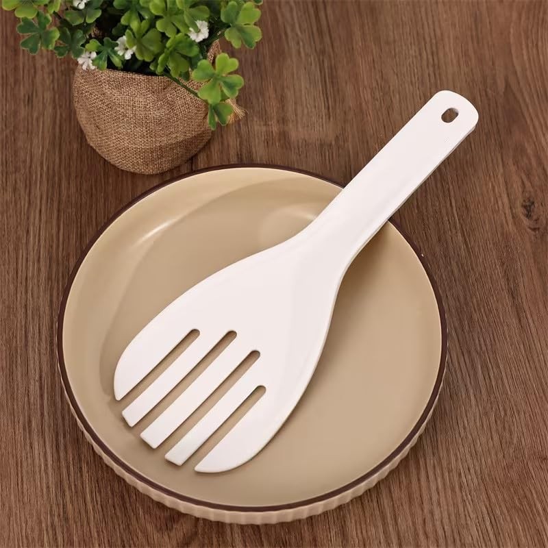 1 Pc White Jumbo Large Plastic Rice Paddle Spatula Scoop