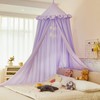 Dix-Rainbow Large Children Bed Canopy pale purple Round Dome Girls