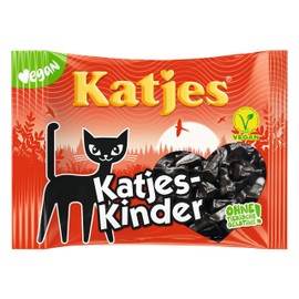 Katjes - Children - With Spicy Liquorice, Small Liquorice Kittens Made from Hard Liquorice, The Classic Now in Vegan, 175 g