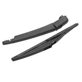 Rear Wiper Arm Blade Set, Car Rear Wiper Arm Blade Set 287815304R Black Replacement for Dacia Sandero 2005-2015