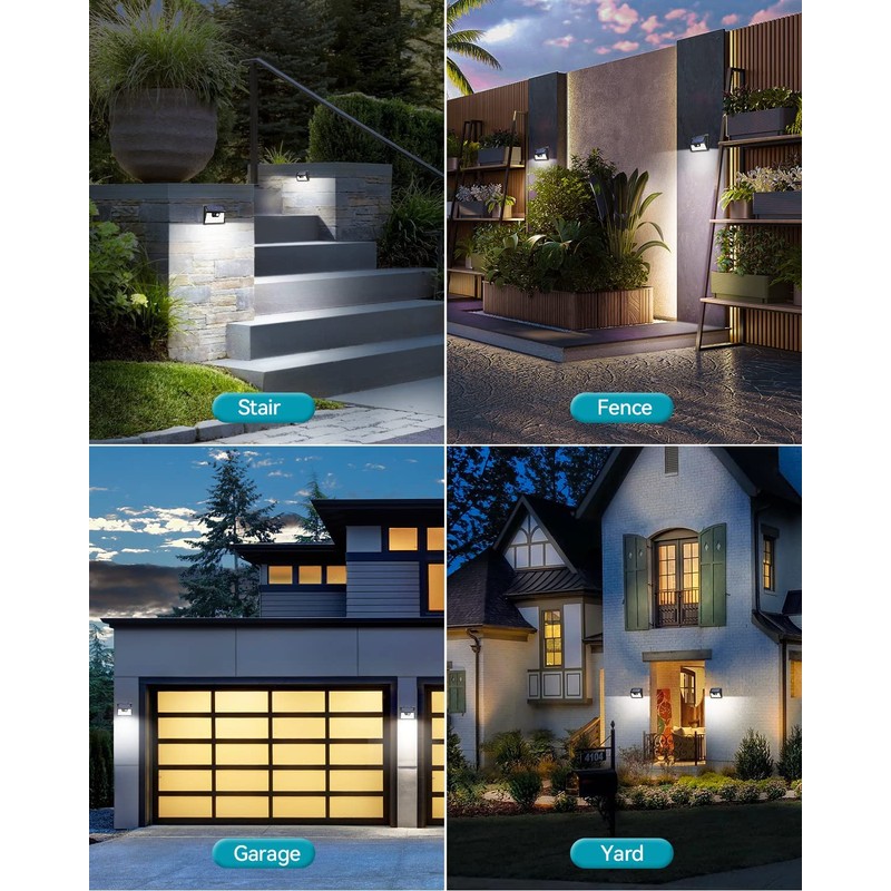 kolpop Solar Lights Outdoor 2 Pack, 140LED/3 Modes Motion Sensor
