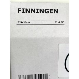 Ikea Finningen Towel Hanger Black Round 7.75" x 3"  New