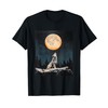 Wolf Wolves Moon Starry Night Graphic T-Shirt