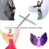 XChangeFun Light Weight Super Endurance Belly Dance Wings Telescopic Stick,