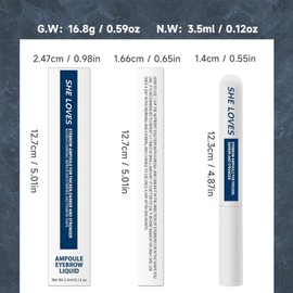 Eyebrow Serum 3.5 ml for Fast Growth and Voluminous Brows, Activates Hair Follicles for Density and Stronger Eyebrows, Nourishing Serum with Long-Lasting Effect