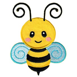 PatchMommy Bee Patch Appliqué for Iron-On Clothes Jeans Jackets Children Baby