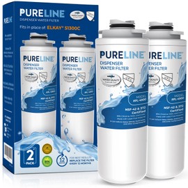 Pureline Filter Replacement for Elkay® 51300C, (NO CHIP) Compatible with Elkay® ezH2O and Halsey Taylor® Bottle Filling Station (2 Pack)