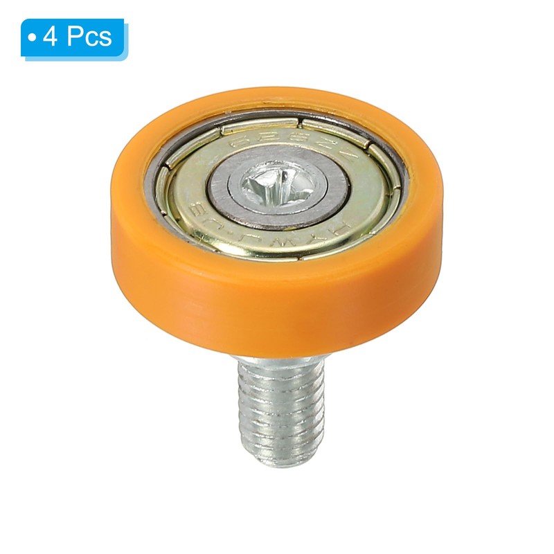 PATIKIL 4pcs 22mm Drawer Roller Plastic Drawer Pulley Replacement Wheel